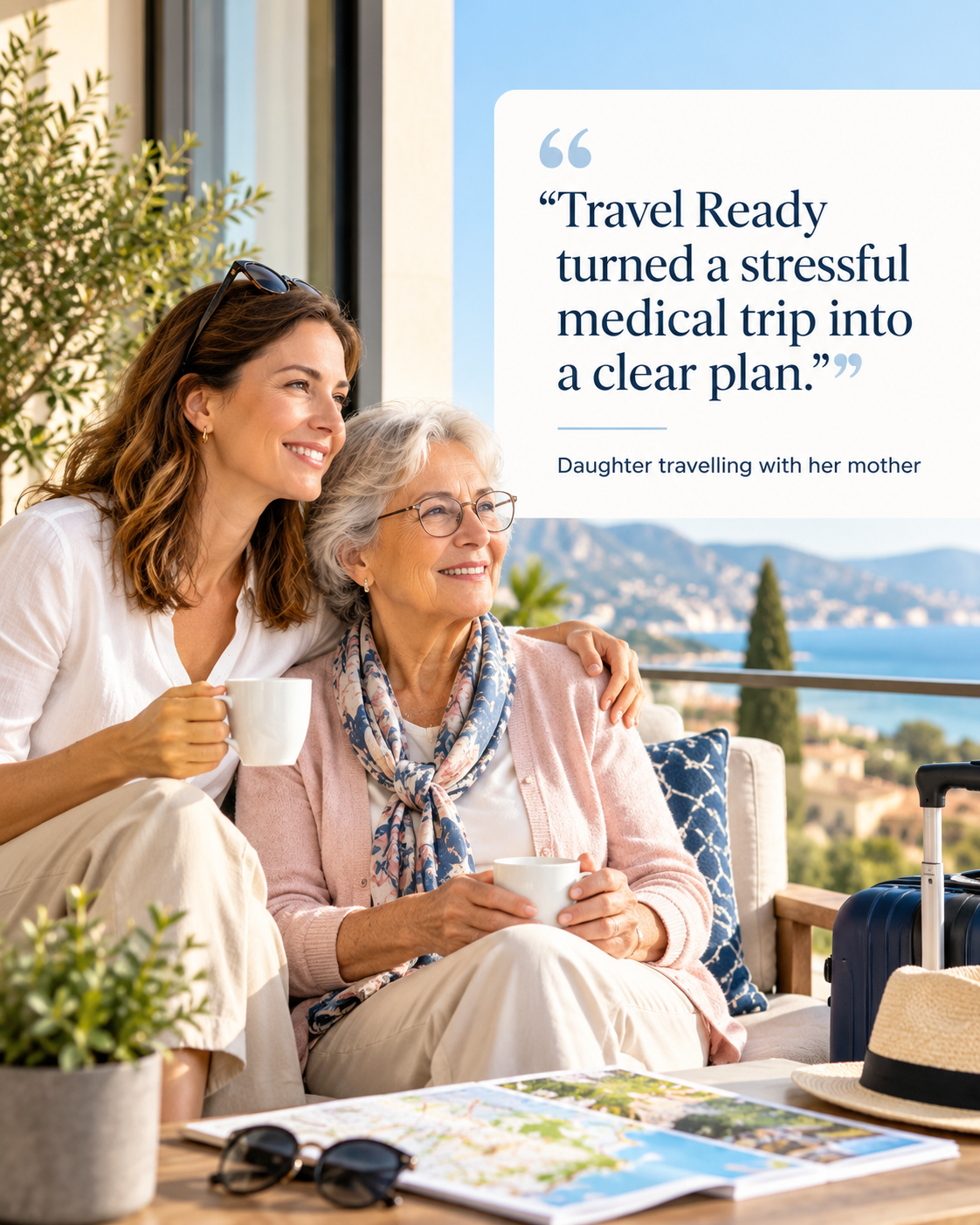 Illustrative clinical discussion using a Travel Ready document